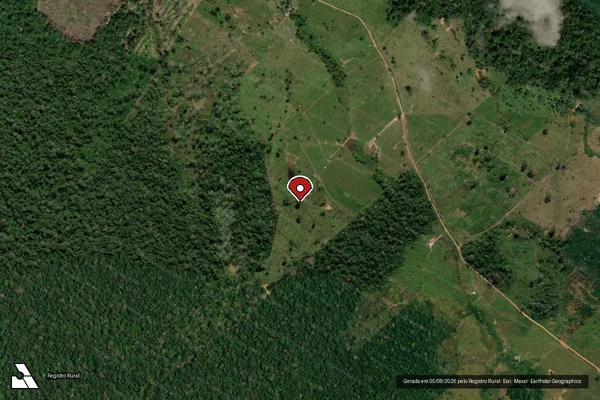Imagem de satélite — Embargo IBAMA — Desmatamento - Porto Acre/AC