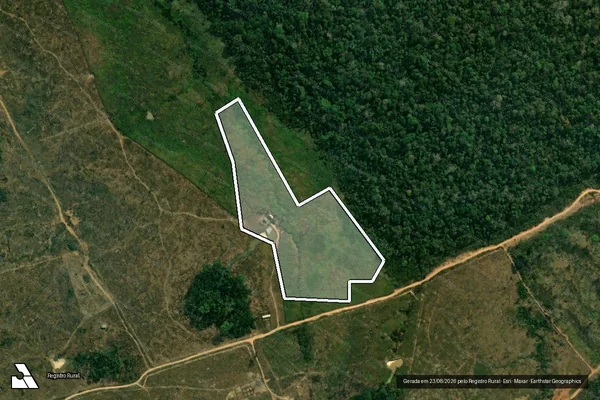 Imagem de satélite de Infração da Flora em Lábrea - AM