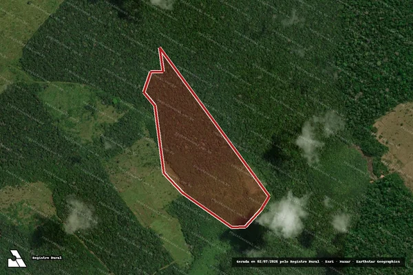 Imagem de satélite de Infração da Flora em Canutama - AM
