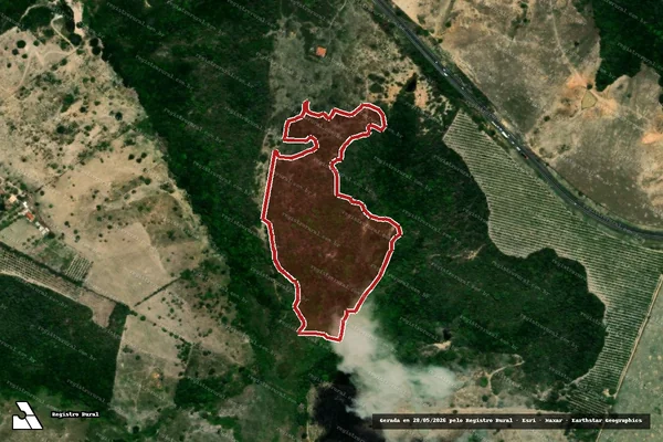 Imagem de satélite de Infração da Flora em Santa Luzia do Itanhy - SE