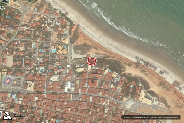 Imagem de satélite de Infração Ambiental em Aracati - CE