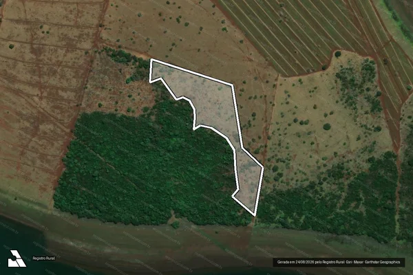 Imagem de satélite de Infração da Flora em Paranaiguara - GO