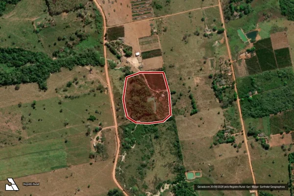 Imagem de satélite de Infração da Flora em Nova Bandeirantes - MT