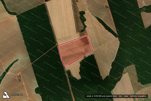 Imagem de satélite de Infração da Flora em Nova Maringá - MT