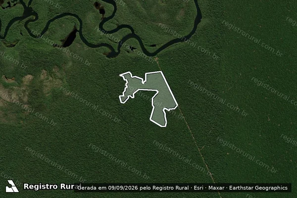 Imagem de satélite de Infração da Flora em Nova Ubiratã - MT