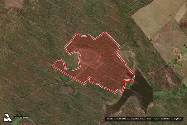 Imagem de satélite — Embargo IBAMA — Infração Ambiental — Senador Pompeu/CE