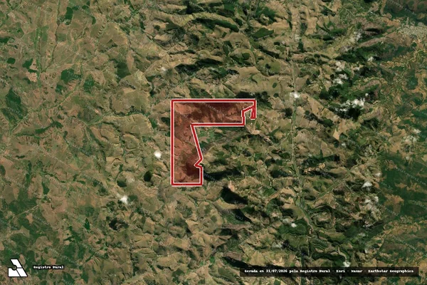 Imagem de satélite de Infração Ambiental em Itueta - MG