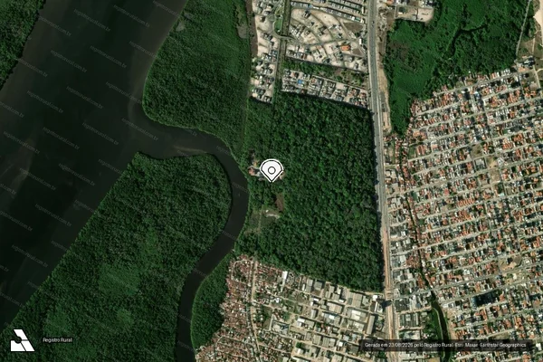 Imagem de satélite — Embargo IBAMA — Causar dano direto ou indireto a unidade de conservação. — Cabedelo/PB