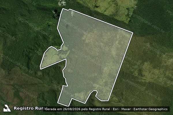 Imagem de satélite de Infração Ambiental em Tucumã - PA