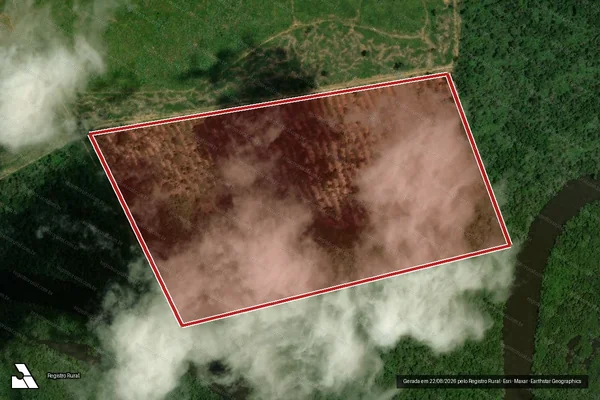 Imagem de satélite de Infração Ambiental em Marcelândia - MT