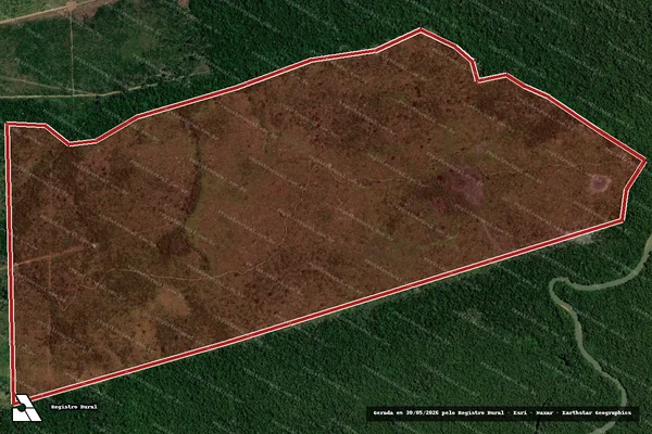Imagem de satélite de Infração da Flora em Altamira - PA