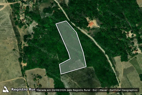 Imagem de satélite de Infração da Flora em Marcação - PB