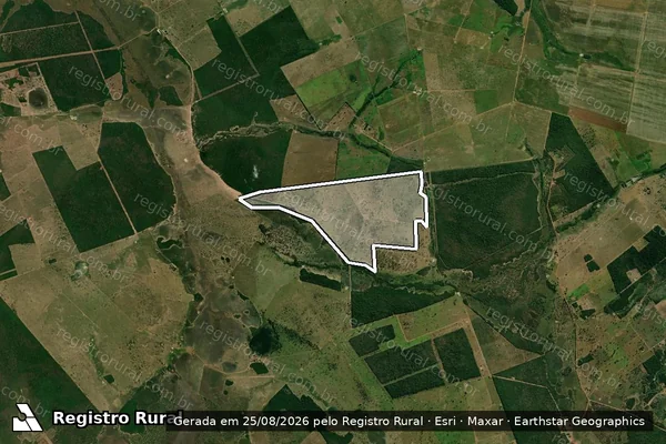 Imagem de satélite de Desmatamento em Vila Bela da Santíssima Trindade - MT