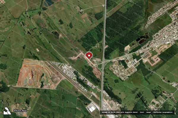 Imagem de satélite — Embargo Ambiental — Porto Belo/SC