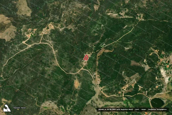 Imagem de satélite — Embargo IBAMA — Infração da Flora — Guaramiranga/CE