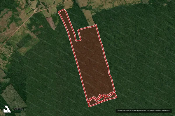 Imagem de satélite de Infração da Flora em Apuí - AM