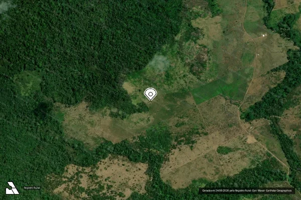 Imagem de satélite — Embargo Ambiental - Almeirim/PA