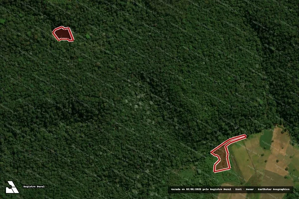 Imagem de satélite de Infração da Flora em Domingos Martins - ES