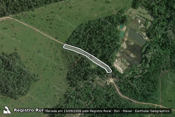 Imagem de satélite de Infração da Flora em Altamira - PA