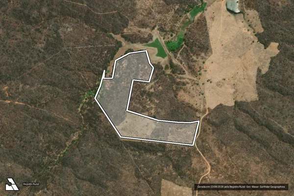 Imagem de satélite de Infração Ambiental em Aiuaba - CE