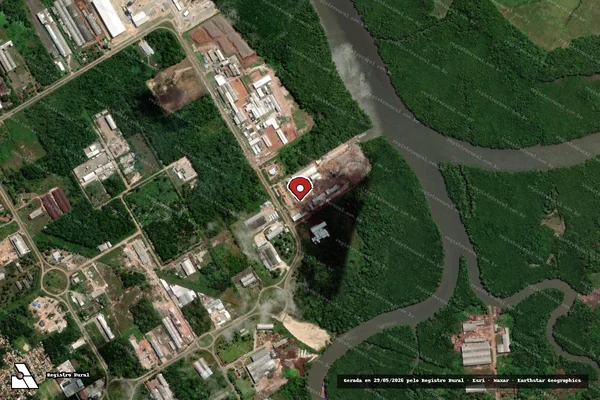 Imagem de satélite — Embargo IBAMA — Infração da Flora - Ananindeua/PA