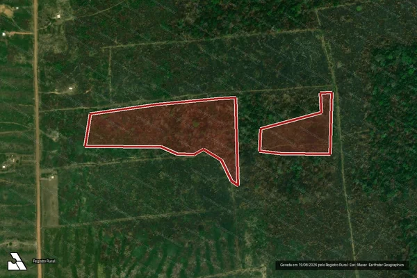Imagem de satélite de Infração Ambiental em Porto Velho - RO