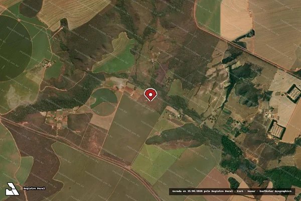 Imagem de satélite — Embargo IBAMA — Infração da Flora — Brasília/DF