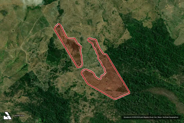 Imagem de satélite de Infração Ambiental em Prainha - PA