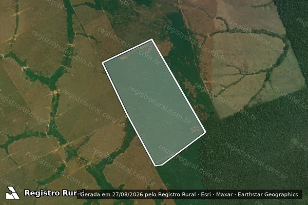Imagem de satélite de Infração Ambiental em Lábrea - AM