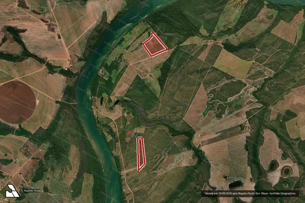 Imagem de satélite de Desmatamento em Peixe - TO