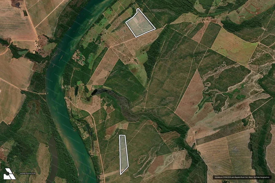 Imagem aérea do item A