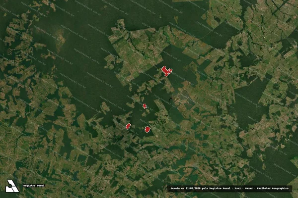 Imagem de satélite de Infração Ambiental em Bujari - AC