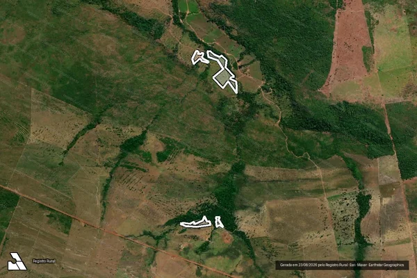 Imagem de satélite de Infração da Flora em Juara - MT