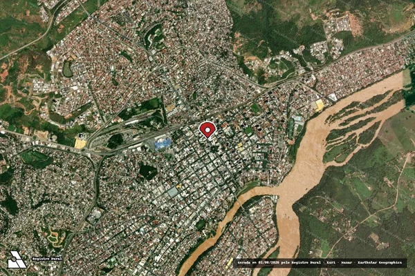 Imagem de satélite de Infração da Fauna em Governador Valadares - MG (marcador da localização)