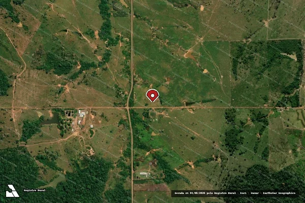 Imagem de satélite — Embargo IBAMA — Infração Ambiental - Acrelândia/AC