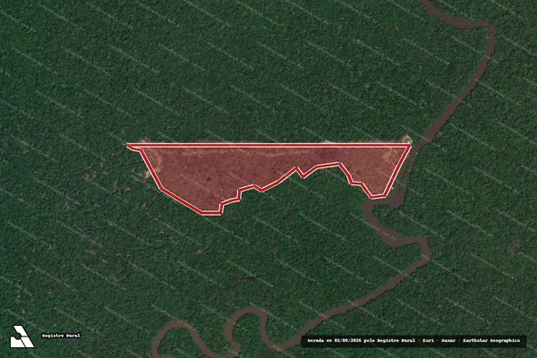Imagem de satélite de Infração da Flora em Lábrea - AM