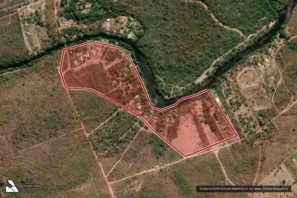 Imagem de satélite de Infração da Flora em Barreiras - BA
