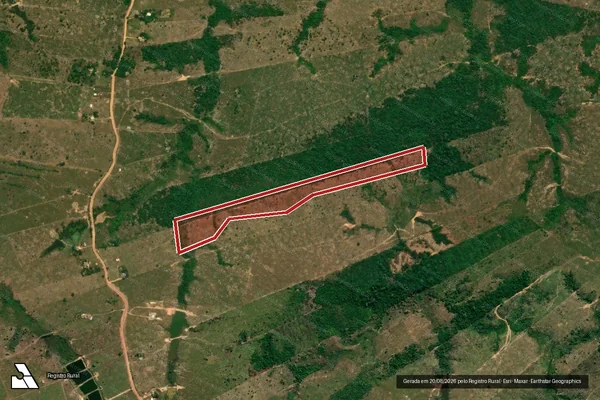 Imagem de satélite de Desmatamento em Machadinho D'Oeste - RO