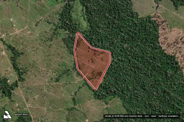 Imagem de satélite de Desmatamento em Sena Madureira - AC