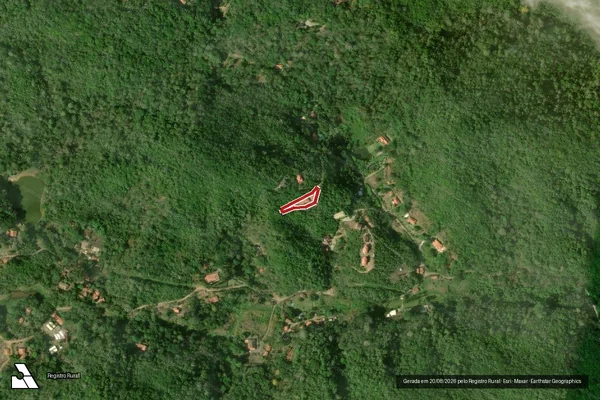 Imagem de satélite de Infração da Flora em Guaramiranga - CE
