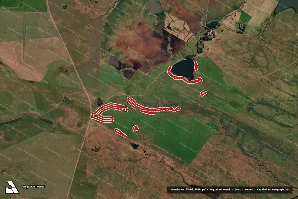 Imagem de satélite de Infração da Flora em Uruguaiana - RS