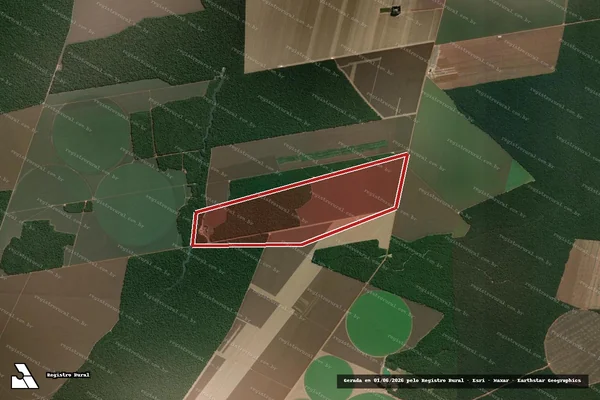 Imagem de satélite de Infração Ambiental em Nova Ubiratã - MT
