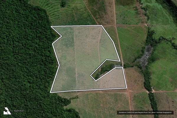 Imagem de satélite de Infração da Flora em Altamira - PA