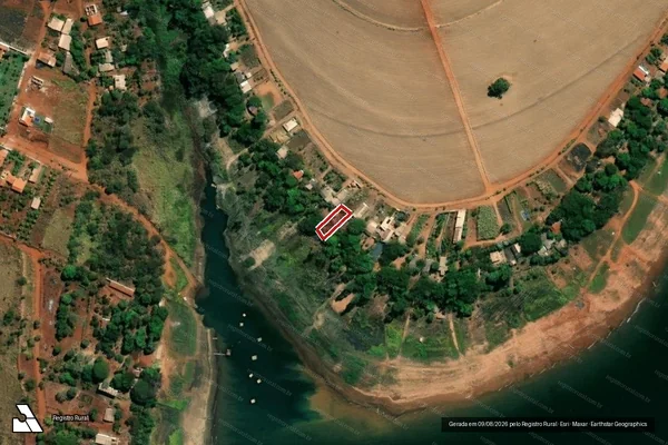 Imagem de satélite — Embargo IBAMA — Infração da Flora - Itumbiara/GO