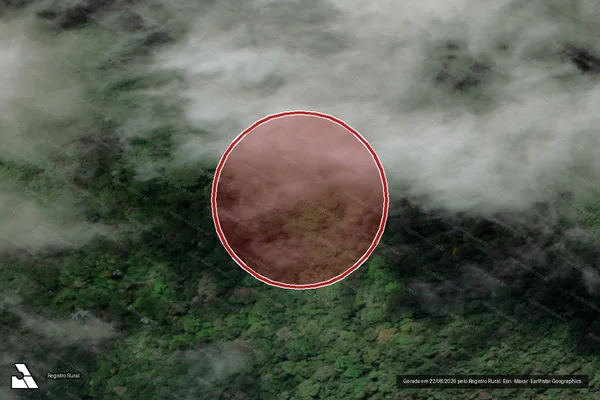 Imagem de satélite de Infração Ambiental em Itamaraju - BA