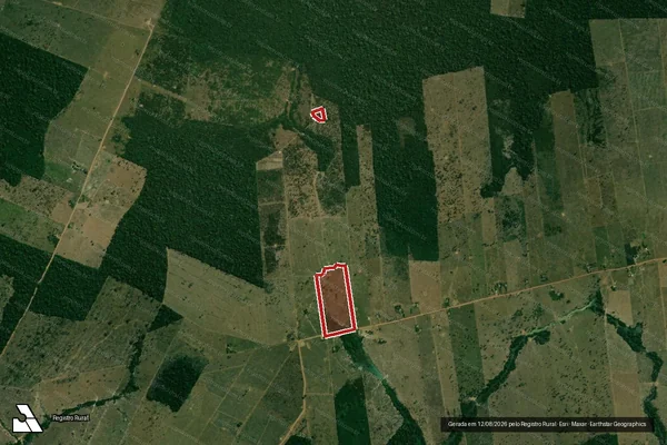 Imagem de satélite de Infração Ambiental em Porto Velho - RO