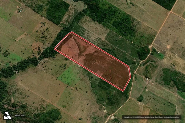 Imagem de satélite de Infração Ambiental em Peixoto de Azevedo - MT