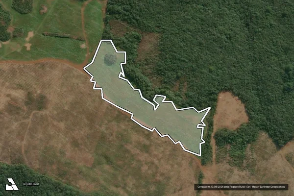 Imagem de satélite — Embargo IBAMA — Infração da Flora — Cruz Machado/PR