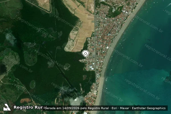 Imagem de satélite — Embargo IBAMA — Infração Ambiental - Maragogi/AL