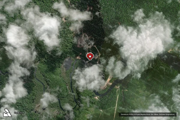 Imagem de satélite — Embargo Ambiental - Prainha/PA